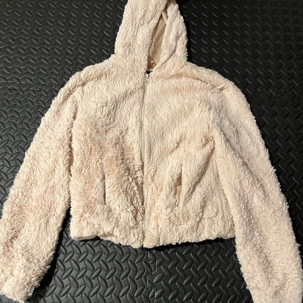 Fuzzy Zip Up Jacket S